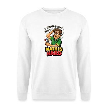 Math is hard darts - Unisex Sweatshirt - white - Front