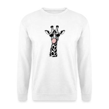 Ambiances cool de bulle girafe - Sweat-shirt Unisexe - blanc - Devant