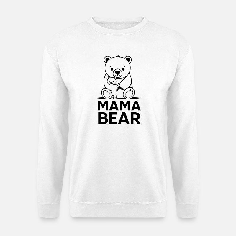 Maman ourse - Sweat-shirt Unisexe - blanc