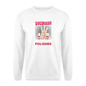 Nail Designer Nail Designer Cosmetics Nail Salon - Unisex Sweatshirt - white - Front