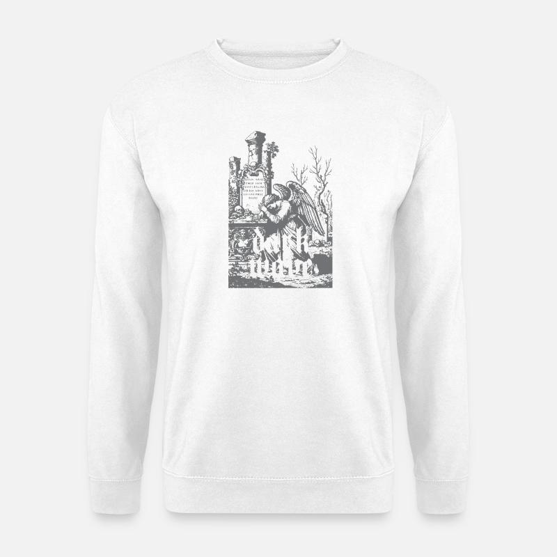 Dark Wave Graveyard Raven - Unisex Sweatshirt - white
