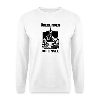 Überlingen Bodensee Silhouette Wahrzeichen - Unisex Pullover - Weiß - Vorne