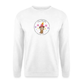Eiscremehund mit Sternen I’m a Unicorn Hund Design - Unisex Sweatshirt - white - Front