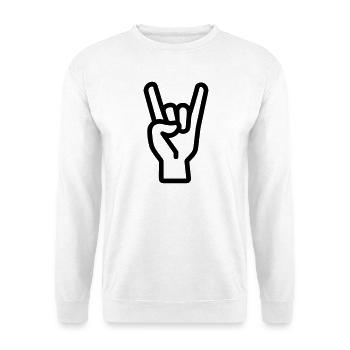 Rock Sign - Unisex Sweatshirt - white - Front