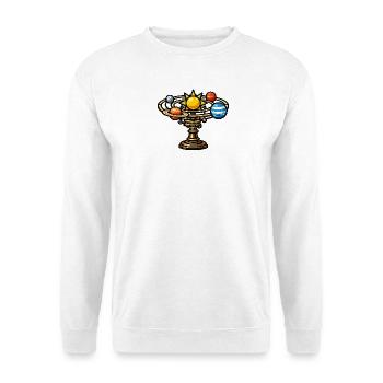 Solar orbital on bronze stem - Unisex Sweatshirt - white - Front