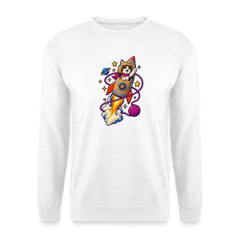 Karton-Orbit - Unisex Pullover - Weiß - Vorne - Alina (178cm) & Michal (187cm)