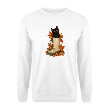 Capybara Canoeing - Unisex Pullover - Weiß - Vorne - Alina (178cm) & Michal (187cm)