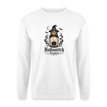 Hallowitch-Nächte - Unisex Pullover - Weiß - Vorne - Alina (178cm) & Michal (187cm)