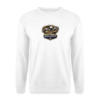 Multiball Galaxy Flipper Pinball - Unisex Pullover - Weiß - Vorne - Alina (178cm) & Michal (187cm)