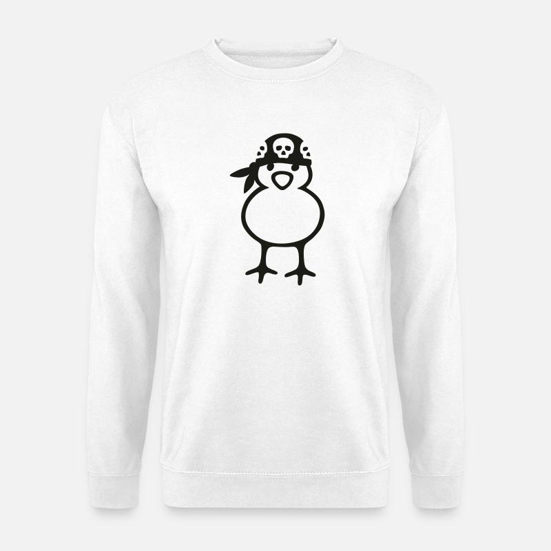 pirate chick - Unisex Sweatshirt - white