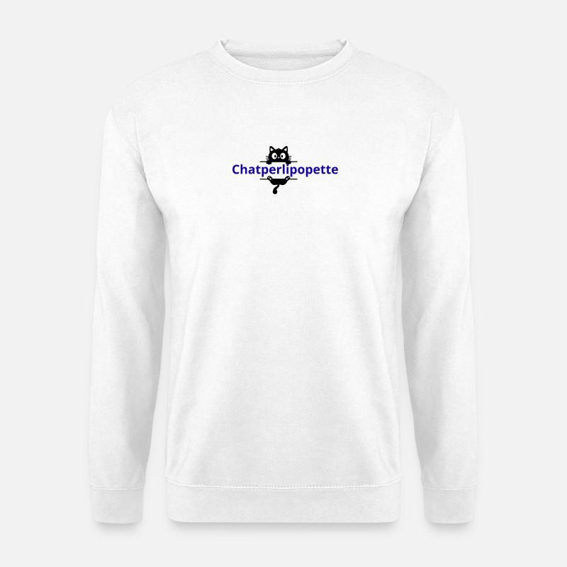 Chatperlipopette - Unisex Pullover - Weiß