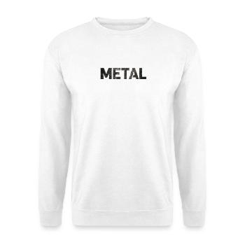Rusty Metal Letter Design - Unisex Sweatshirt - white - Front