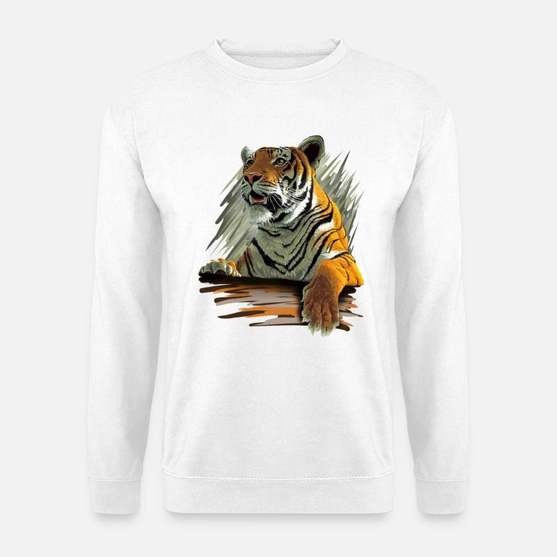 Tiger - Unisex Pullover - Weiß