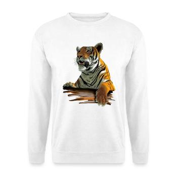 Tiger - Unisex Sweatshirt - white - Front