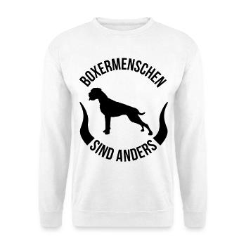 Boxermenschen sind anders - Unisex Pullover - Weiß - Vorne
