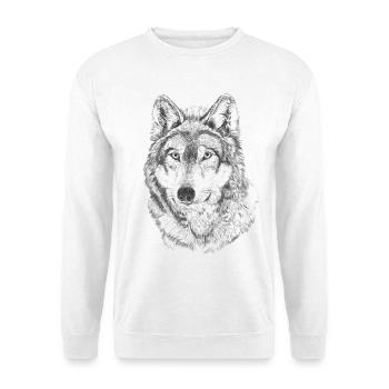 Wolf - Unisex Sweatshirt - white - Front