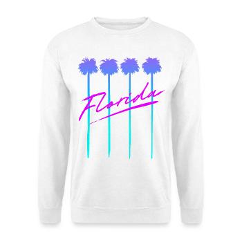 Florida Palmen - Unisex Pullover - Weiß - Vorne