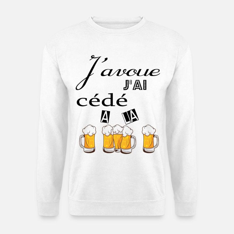 J''ai cédé à la pression - Sweat-shirt Unisexe - blanc
