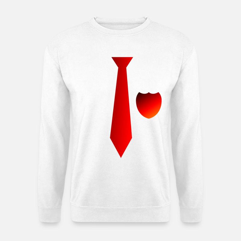 Gefälschte Krawatte - Unisex Pullover - Weiß