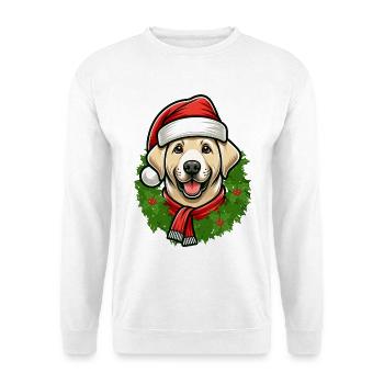 Noël Labrador Dog Friends - Sweat-shirt Unisexe - blanc - Devant