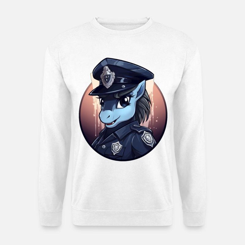 Pony Polizei - Unisex Pullover - Weiß