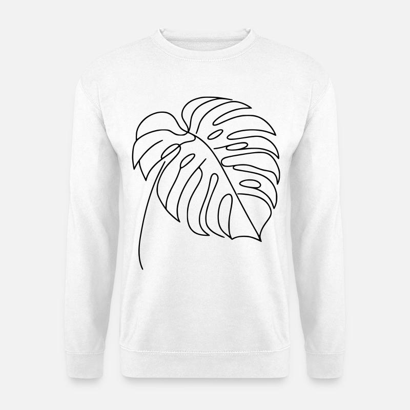 Monstera - Unisex Pullover - Weiß