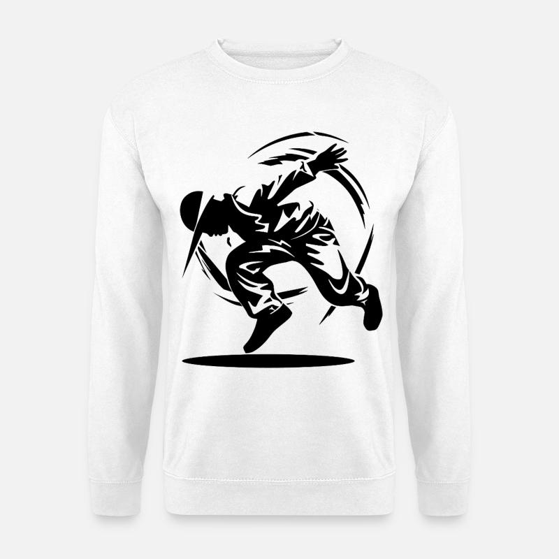 B-Boy Drawing - Unisex Sweatshirt - white