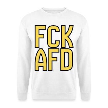 Gegenrechts Typo Protest - Unisex Pullover - Weiß - Vorne