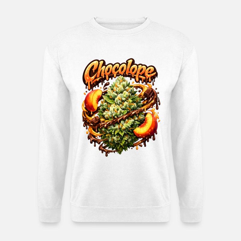Chocolope Peach Graffiti Art Print - Unisex Sweatshirt - white