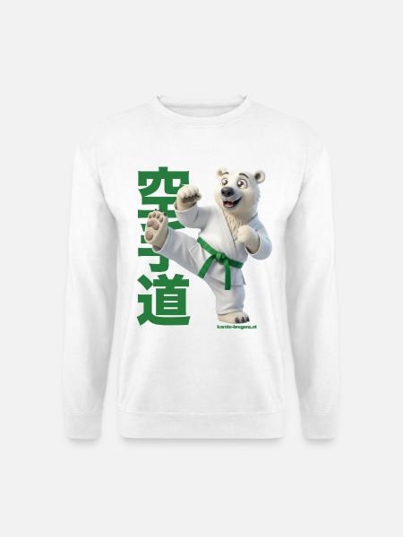 Karate Eisbär - Unisex Pullover - Weiß