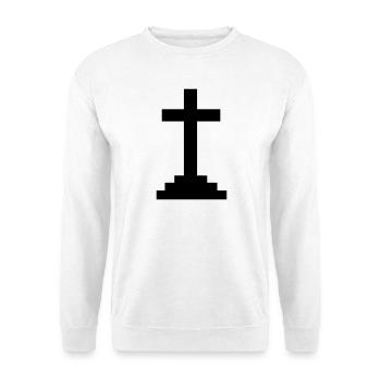 Croix - Sweat-shirt Unisexe - blanc - Devant