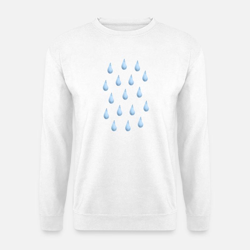 Rain Raindrops - Unisex Sweatshirt - white