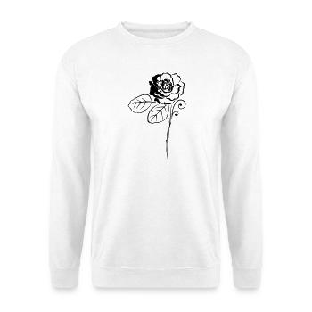 Rose Roses Flower Blossom - Unisex Sweatshirt - white - Front