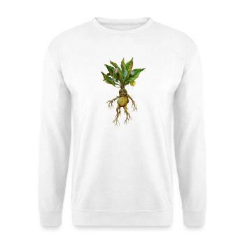 Grimmiges Wurzelwesen Fantasy Design - Unisex Pullover - Weiß - Vorne