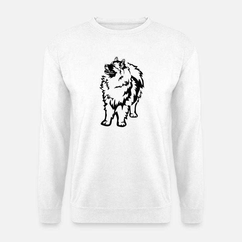 Wolfsspitz - Unisex Pullover - Weiß
