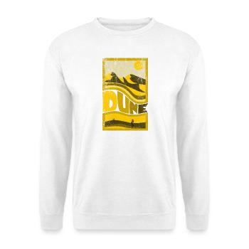 Wüstenlandschaft mit Sonnen und Dünen - Unisex Pullover - Weiß - Vorne