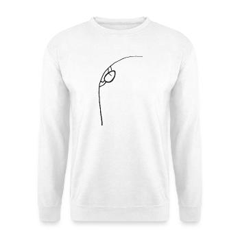 Mutig und beherzt eine Sache angehen - Unisex Pullover - Weiß - Vorne