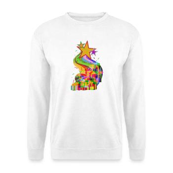 Weihnachtsgeschenke von den Sternen LGTB - Unisex Pullover - Weiß - Vorne