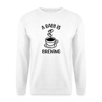 Breastfeeding Baby Bump Pregnancy Mom Pregnant - Unisex Sweatshirt - white - Front