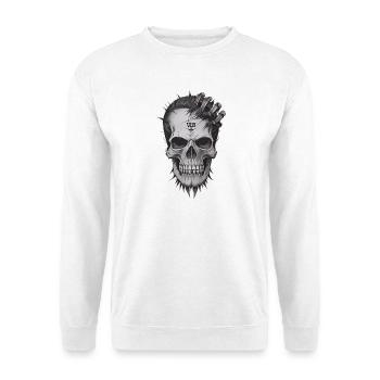 Cool Skull - Unisex Pullover - Weiß - Vorne