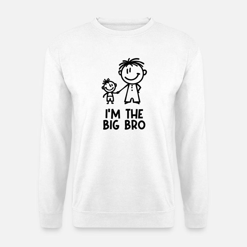 Geschwisterliebe Bruder Statement Stolzer Großer - Unisex Pullover - Weiß
