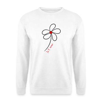 LIEBE. PAAR. ICH HABE GERADE GEHEIRATET. Junggesellinnenabschied. VALENTINSTAG. - Unisex Pullover - Weiß - Vorne