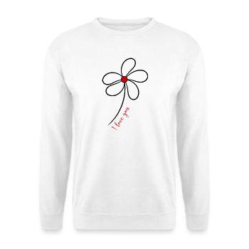 PAAR. ICH HABE GERADE GEHEIRATET. Junggesellinnenabschied. VALENTINSTAG. MARIES - Unisex Pullover - Weiß - Vorne