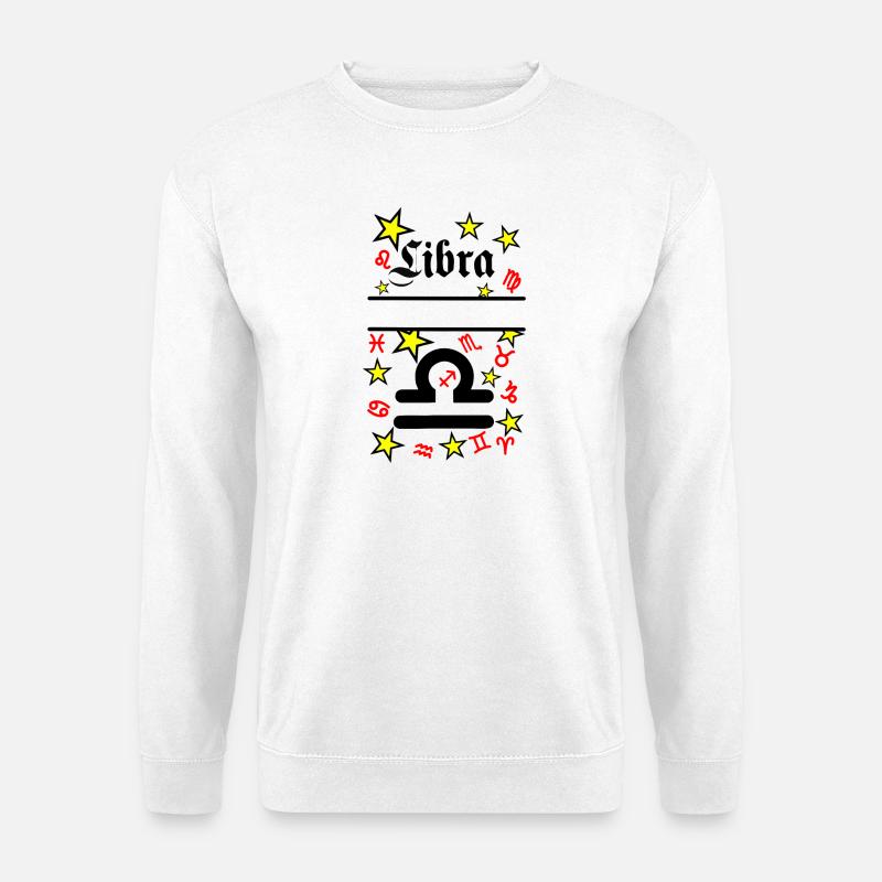 Waage Sternzeichen Waage - Unisex Pullover - Weiß