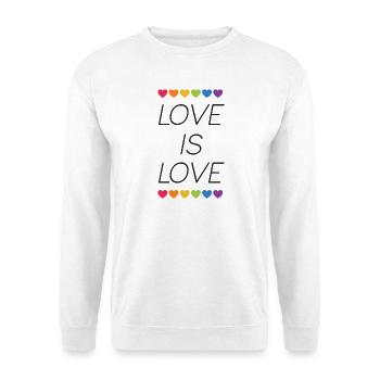 LGBTQ Pride Month - Love is Love - Unisex Sweatshirt - white - Front