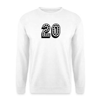 20. 20 YEARS. 20th ANNIVERSARY. 20 YEARS ANNIVERSARY. - Unisex Sweatshirt - white - Front