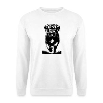 Bordeauxdogge - Unisex Pullover - Weiß - Vorne