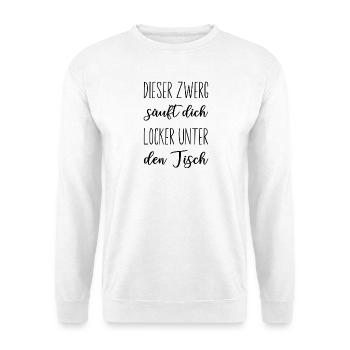 Black & White Square Minimal - Unisex Sweatshirt - white - Front