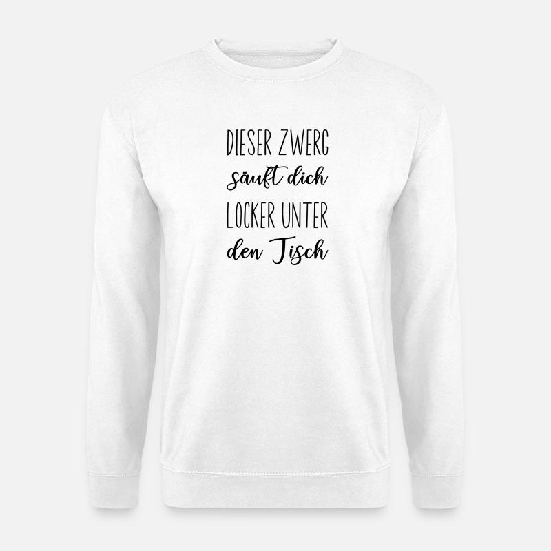 Schwarzweiß Quadrat Minimal - Unisex Pullover - Weiß
