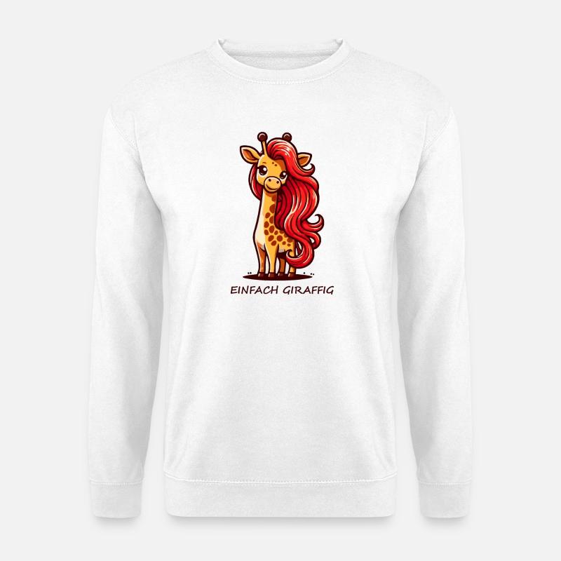Tout simplement girafe - Sweat-shirt Unisexe - blanc